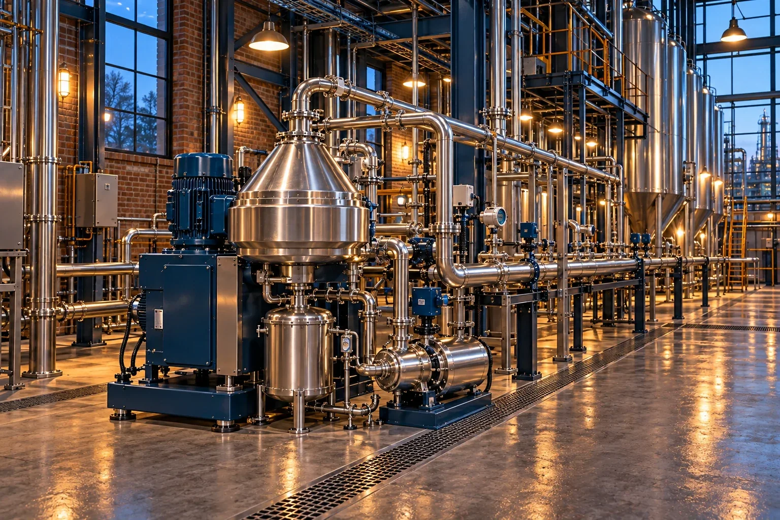 Conceptual visualization: Centrifuge filtration recovery and equipment-relocation evaluation