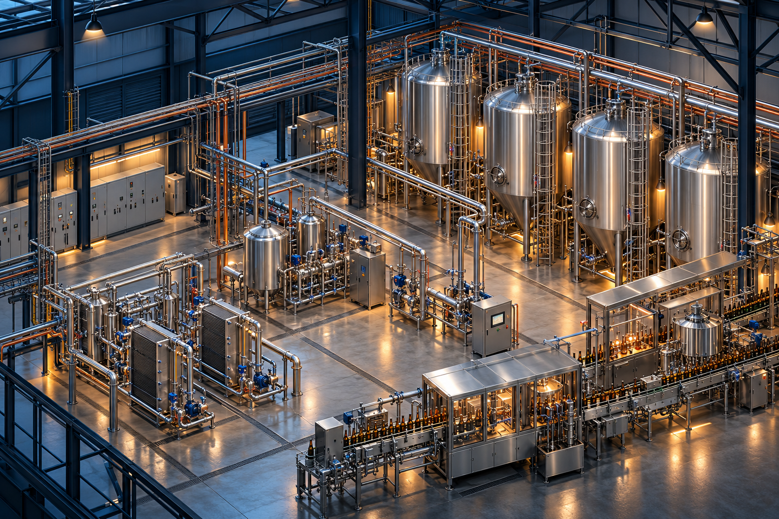 Conceptual illustration of an integrated manufacturing facility