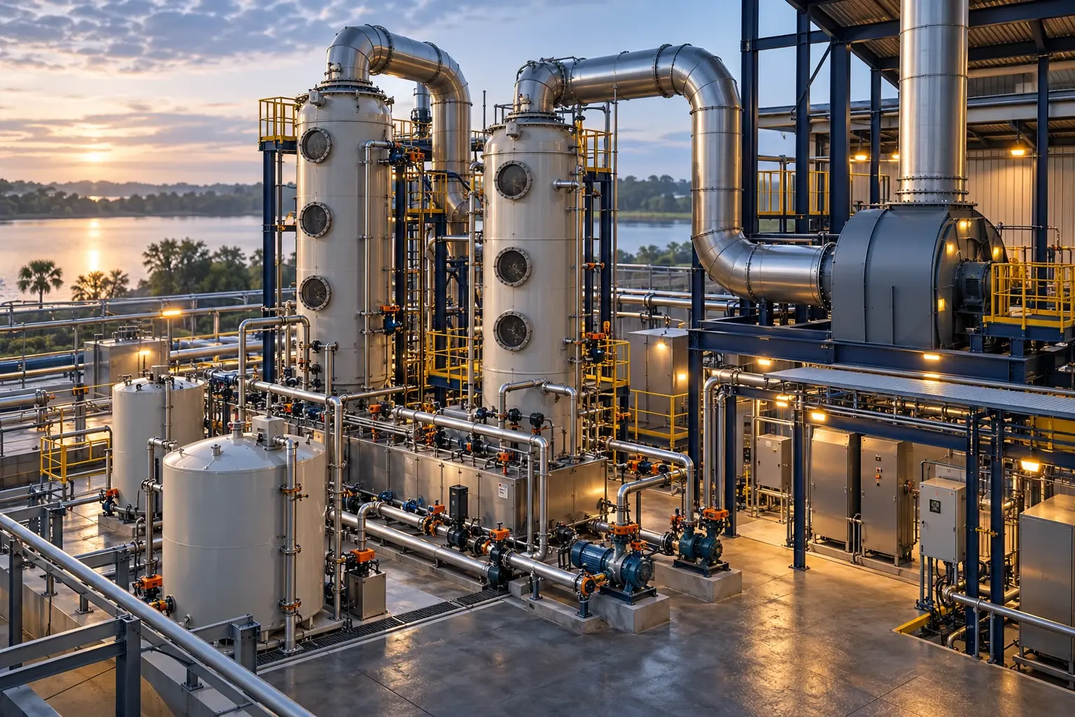 Conceptual engineering visualization: VOC Scrubber Systems
