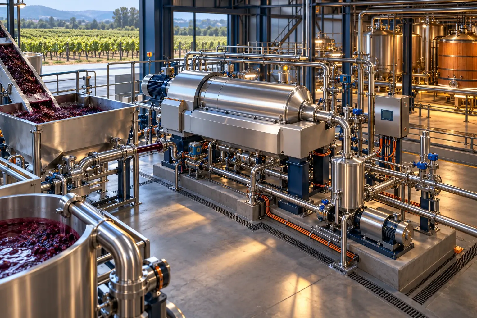 Conceptual engineering visualization: Wine Clarification and Vinegar Polishing Modernization