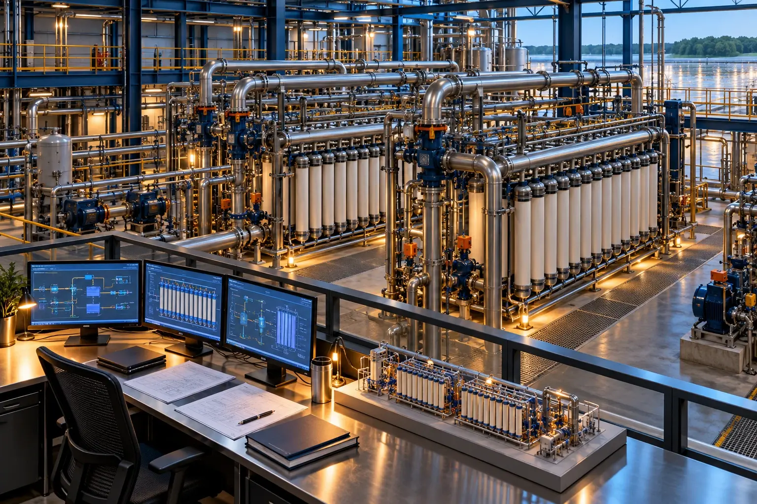 Conceptual engineering visualization: Ceramic Filtration Labor-Cost Reduction