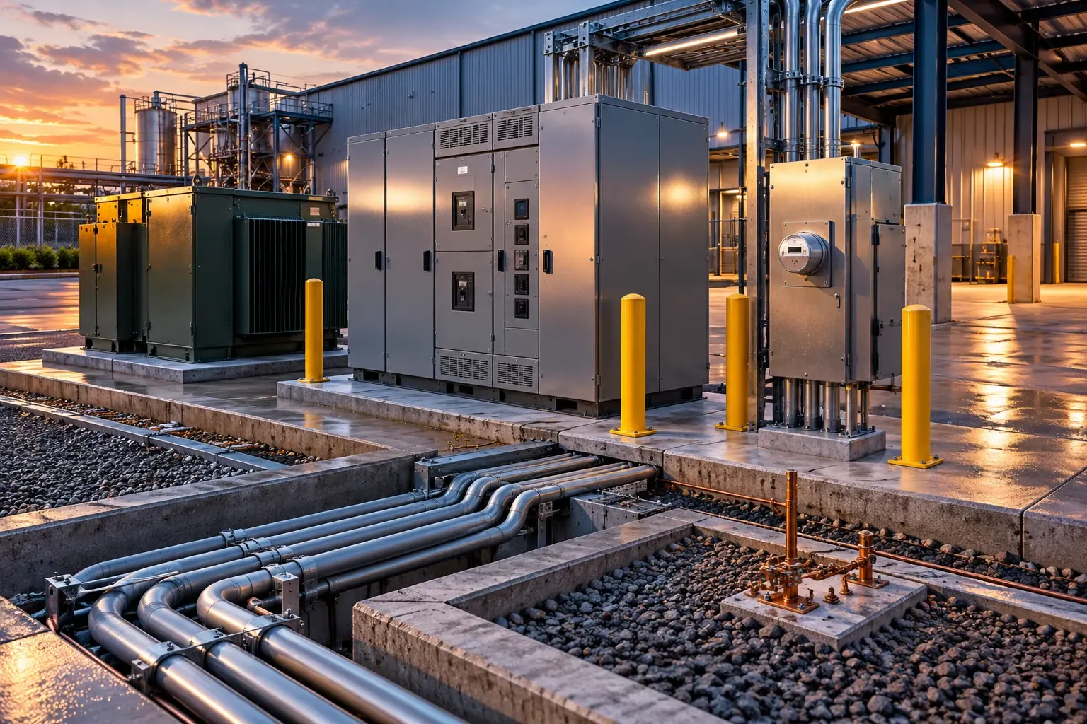 Conceptual engineering visualization: Phase 1 1000A Service Quote and DP-PKG Feeder Quote Structure