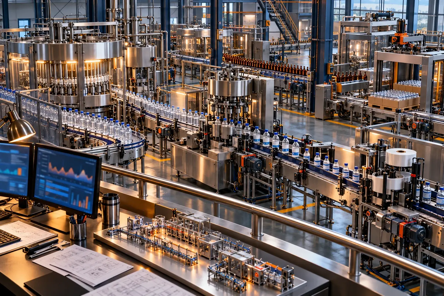 Conceptual engineering visualization: Packaging Line Performance and Quality Risk Assessment