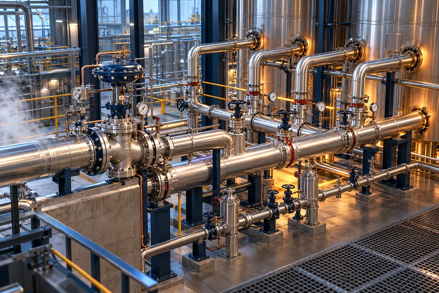 Conceptual engineering visualization: Reduction Steam Delivery Manifold Redesign and PRV Optimization