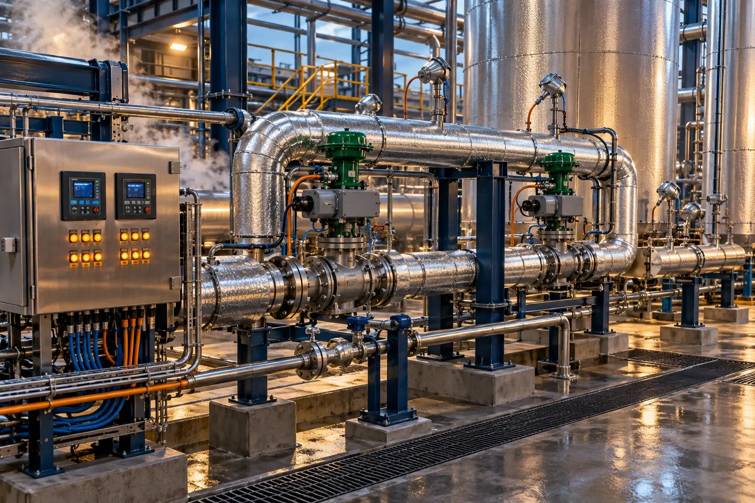 Conceptual engineering visualization: Reduction System Steam Repair and Temperature Control Retrofit
