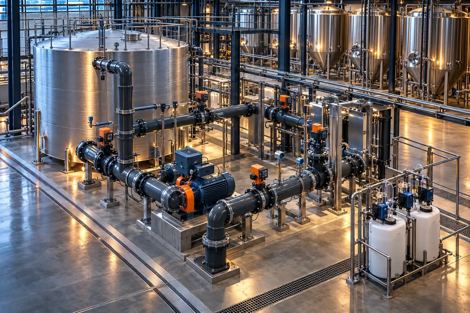Conceptual engineering visualization: Fermenter Cooling Loop Upgrade