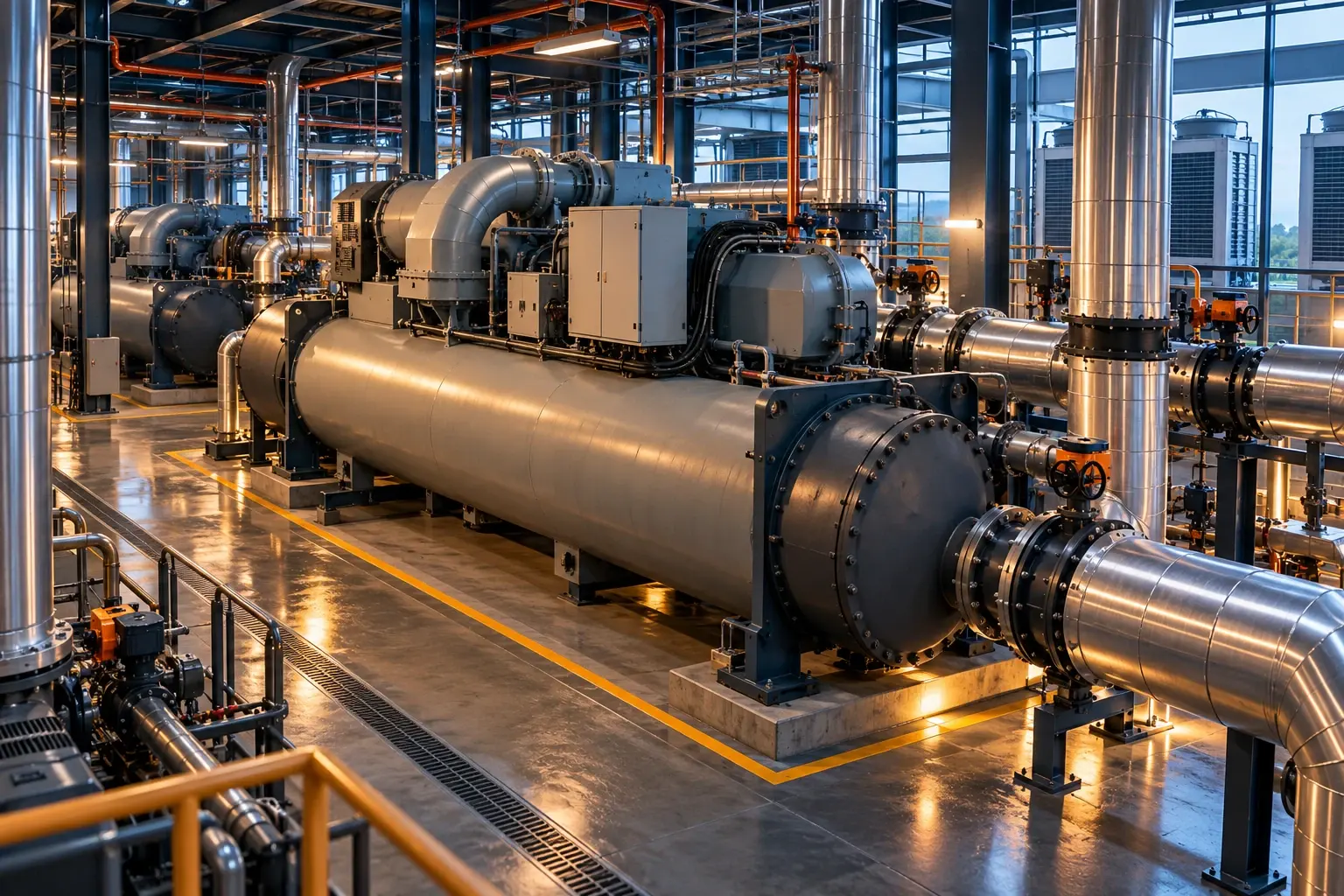 Conceptual engineering visualization: 250 Ton Chiller Standby Capacity