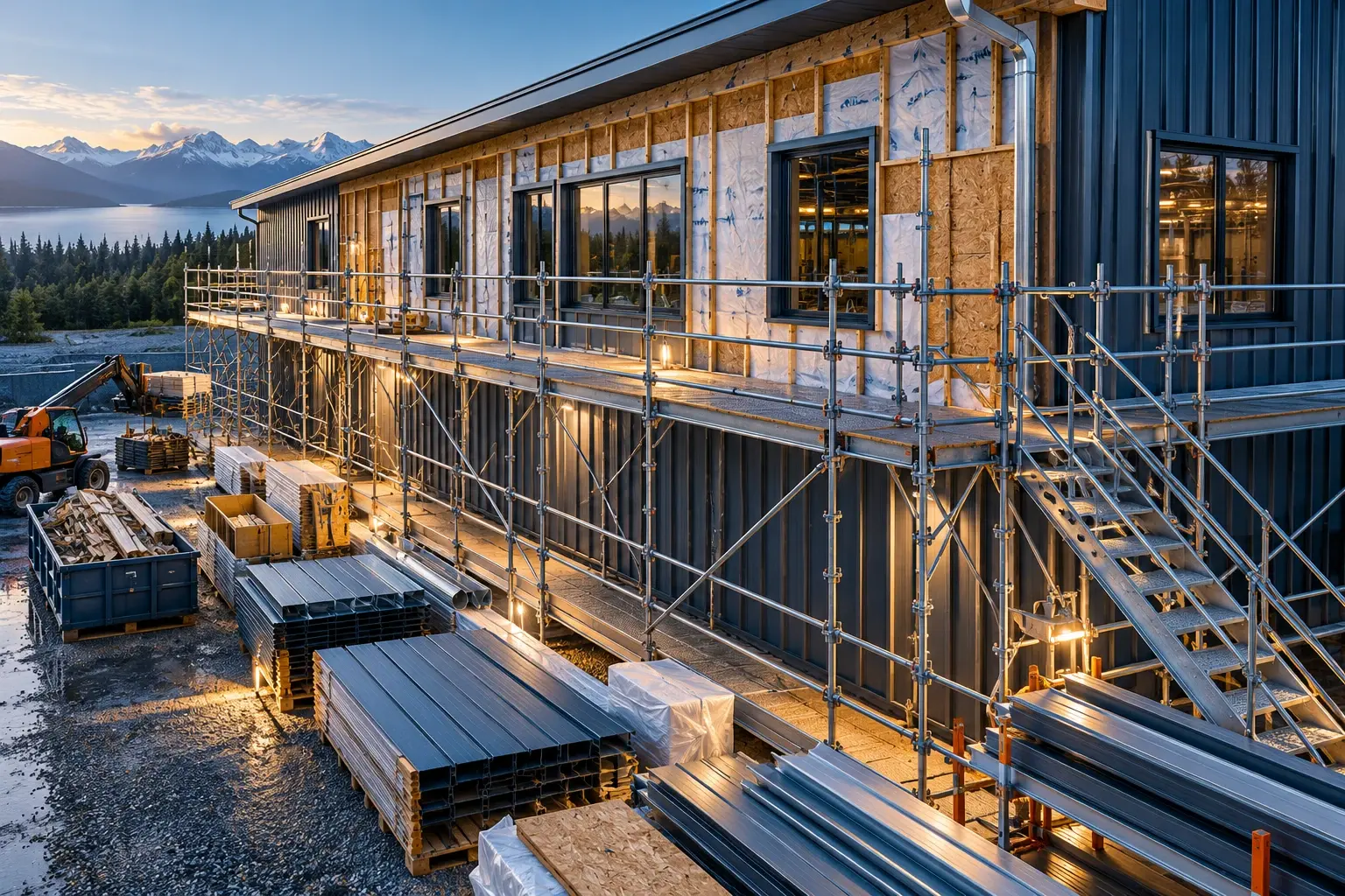 Conceptual engineering visualization: Building Siding Replacement Due to Structural Integrity Loss