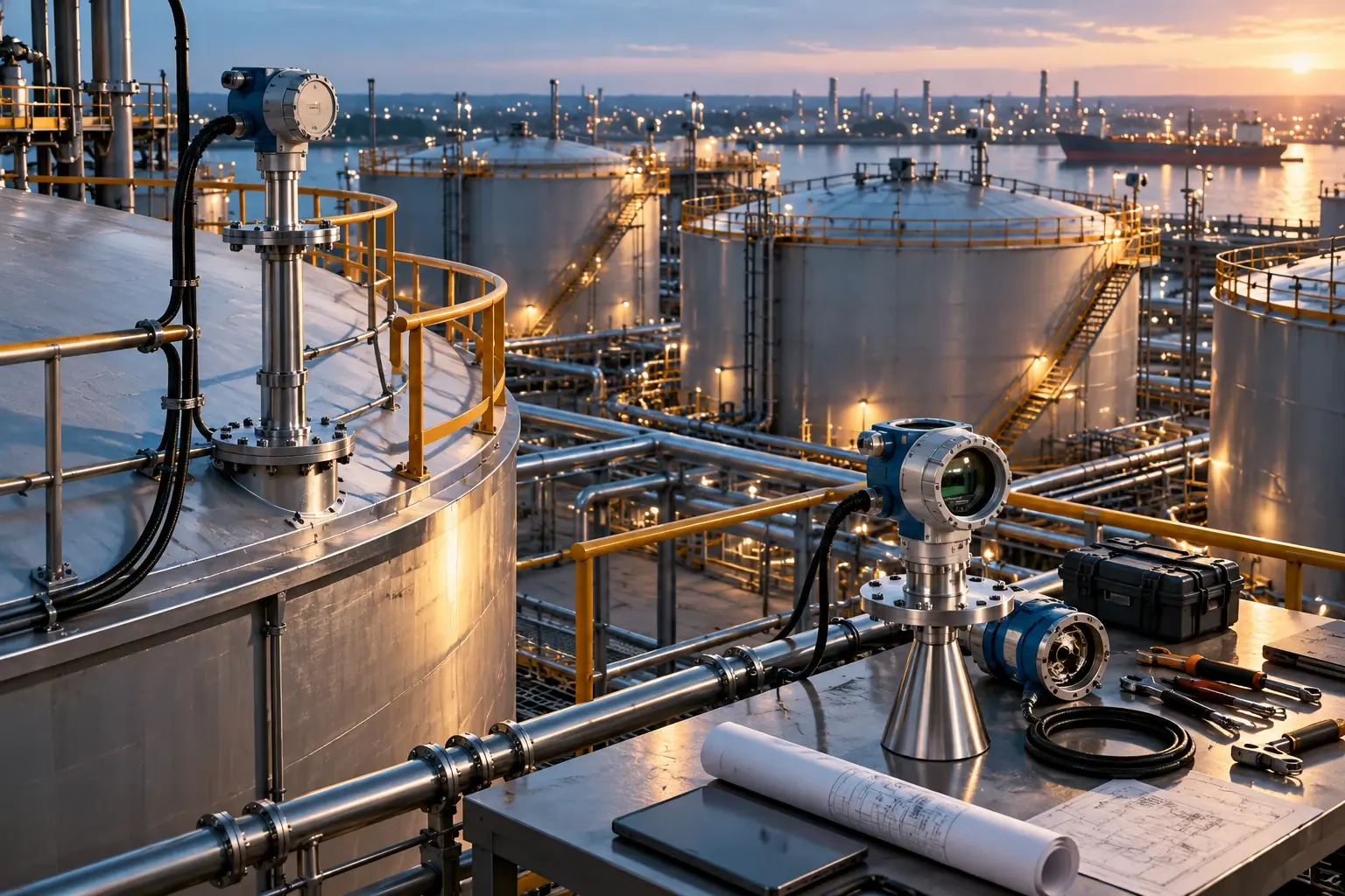 Conceptual engineering visualization: Tank-level measurement standards and procurement alignment