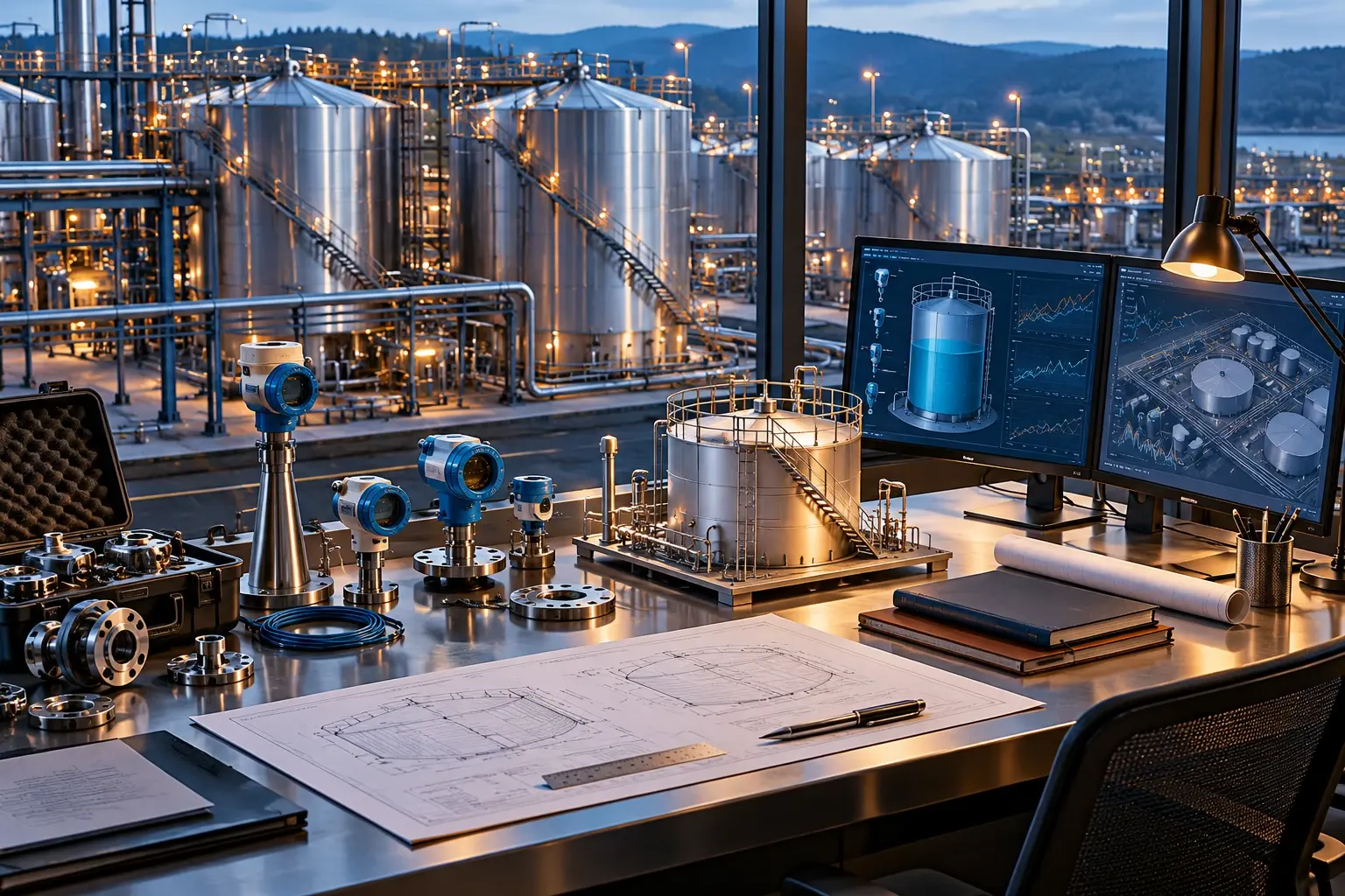 Conceptual engineering visualization: Tank-measurement standards for future upgrades