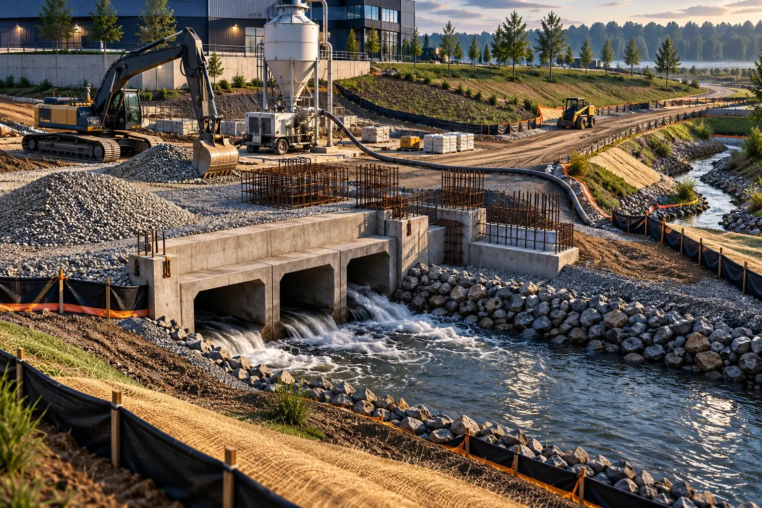 Conceptual engineering visualization: Phase 1 Drainage Remediation