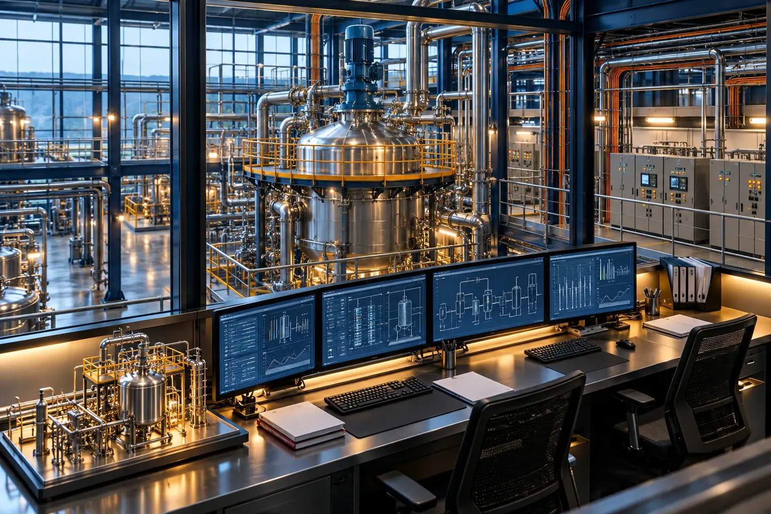 Conceptual engineering visualization: Electrical-control-room protection project overview