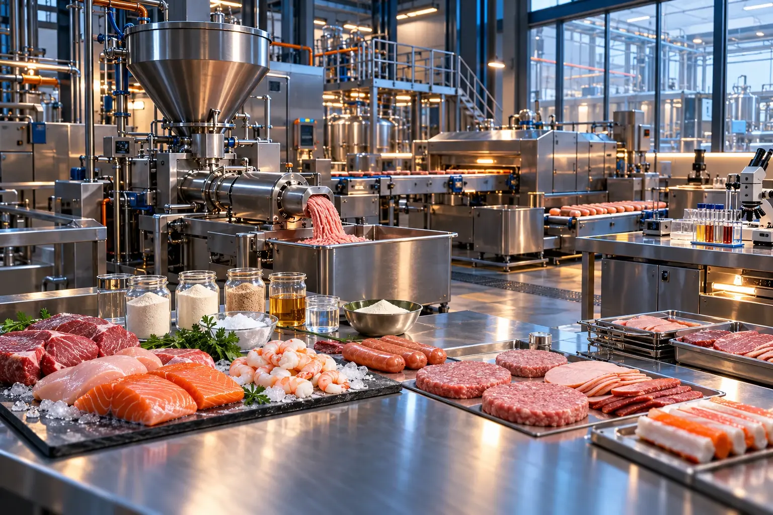 Conceptual engineering visualization: Processed Meat and Seafood Soluble RBE Application Platform