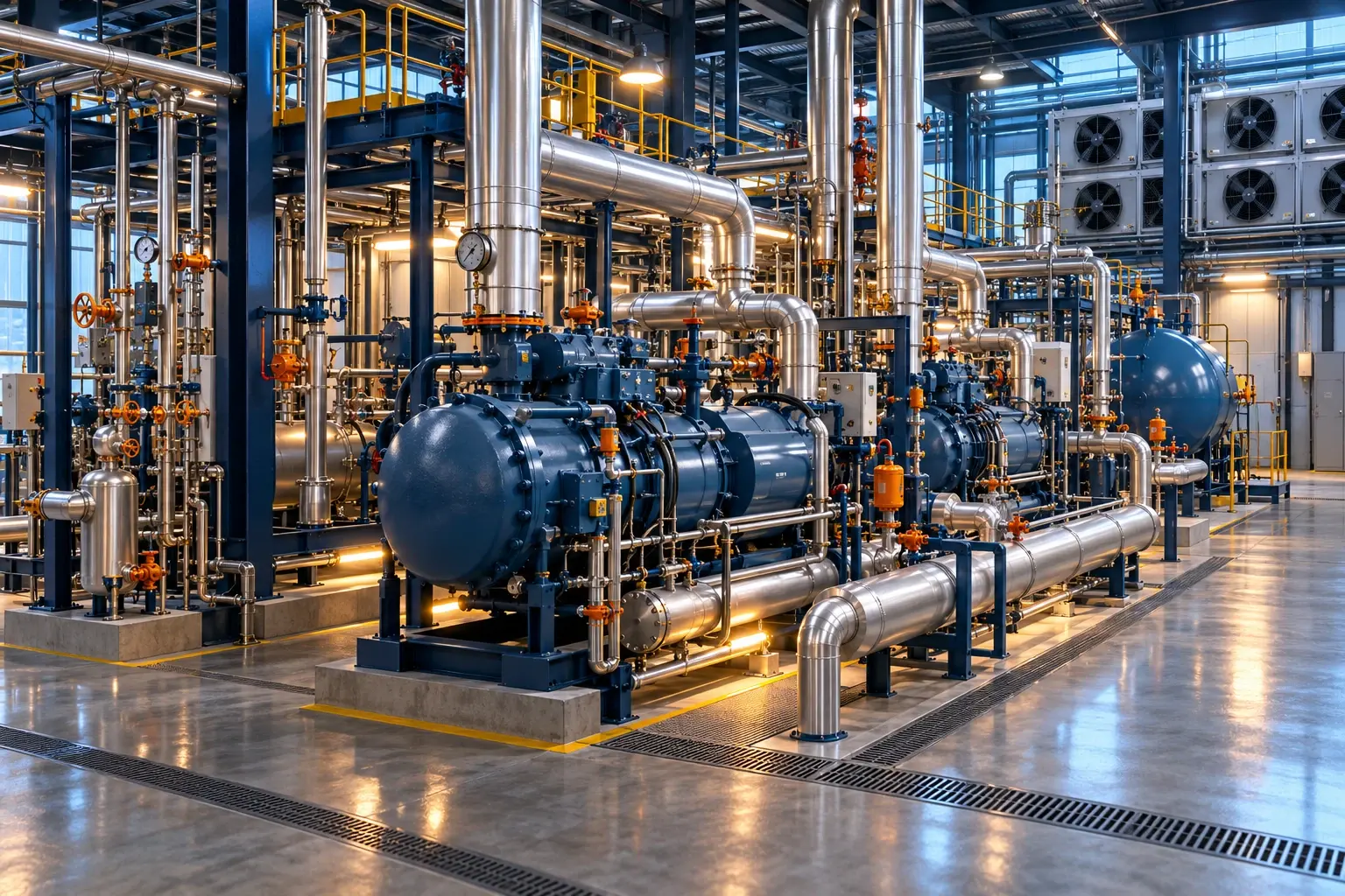 Conceptual engineering visualization: Ammonia/Glycol Refrigeration Safety, Compliance, and Mechanical-Integrity Retrofit