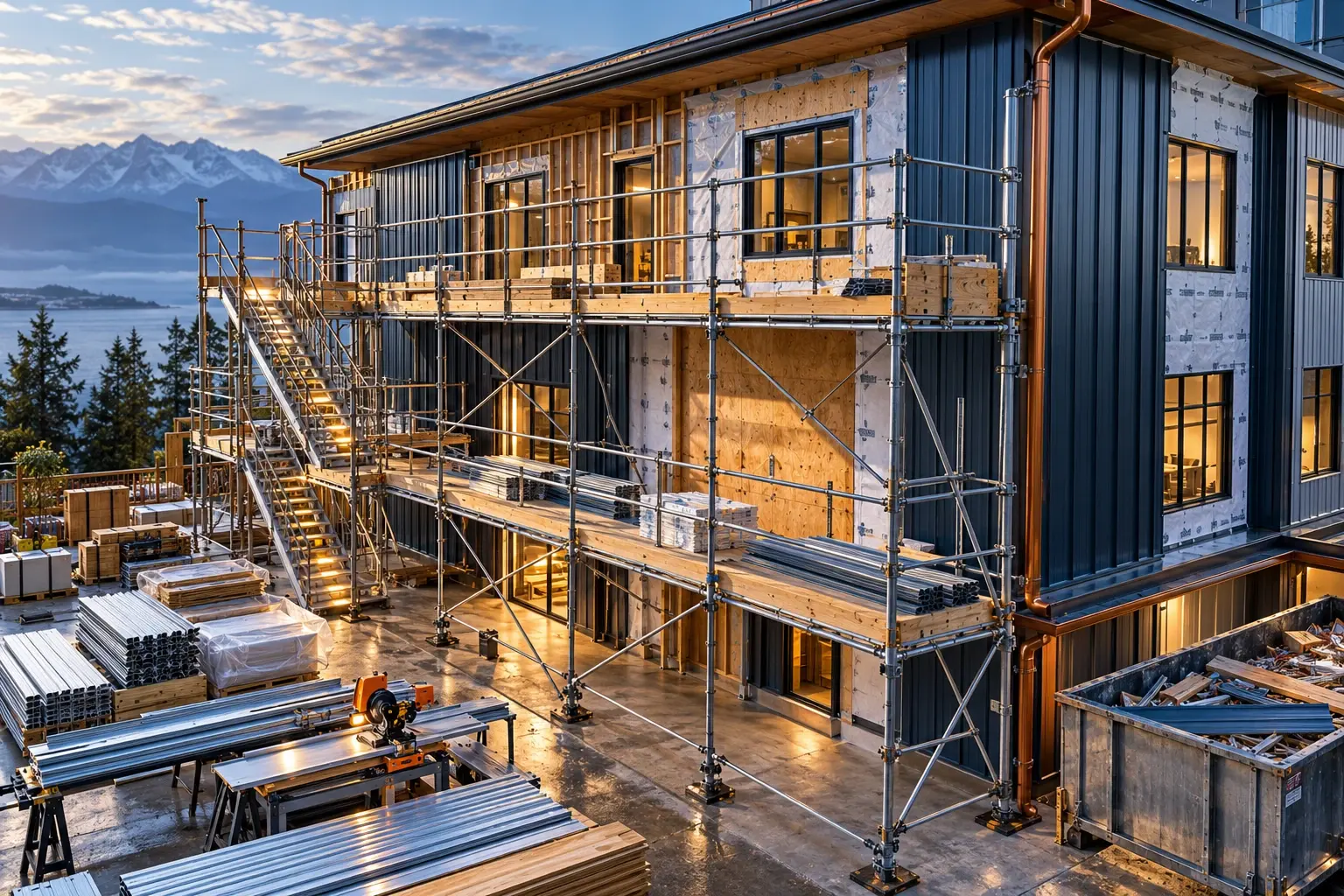 Conceptual engineering visualization: Building Siding Replacement Due to Structural Integrity Loss