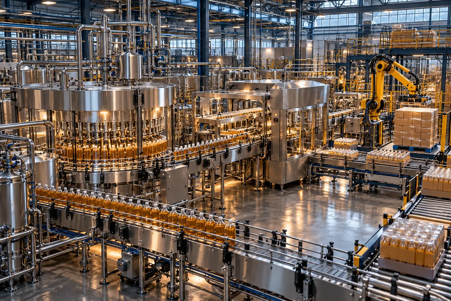 Conceptual visualization: Lines 1 & 2 Bottling and Packaging Lines