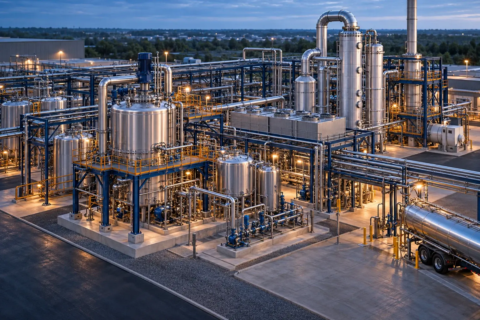 Conceptual engineering visualization: Acetator Expansion Project + VOC Scrubber Systems