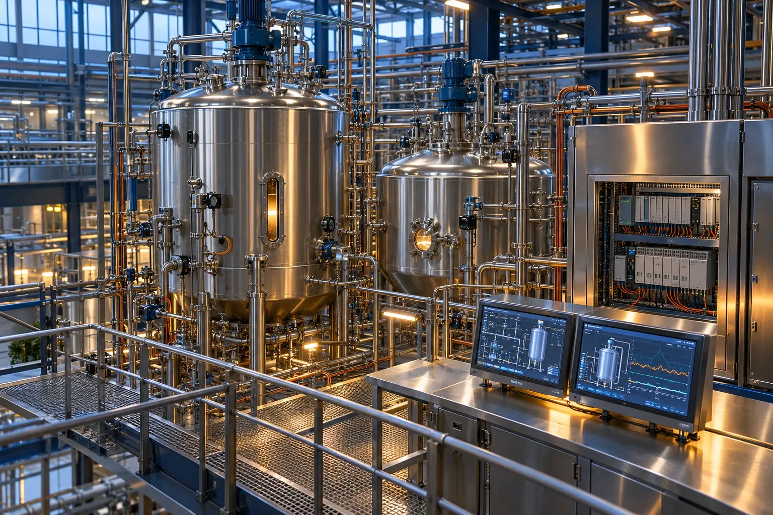 Conceptual visualization: Fermenter & Acetator Cooling Alarm System