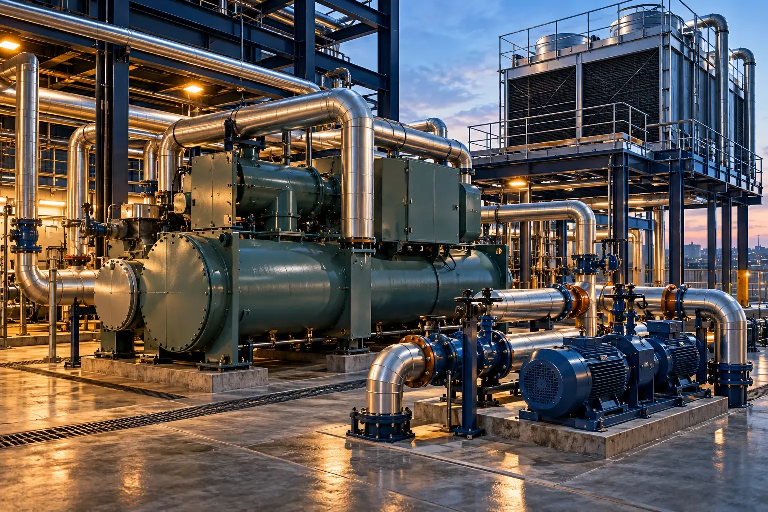Conceptual visualization: 250 Ton Chiller Standby Capacity