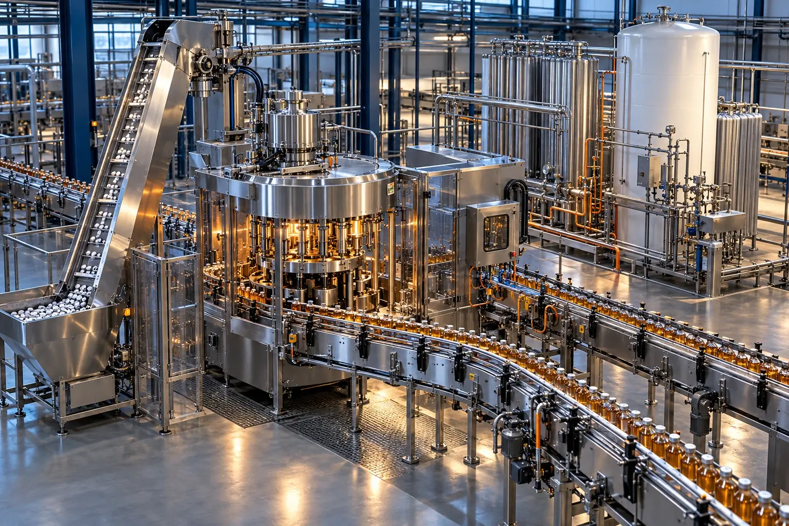 Conceptual visualization: Line 1 Capper and Conveyor Upgrade + Bulk Nitrogen Transition