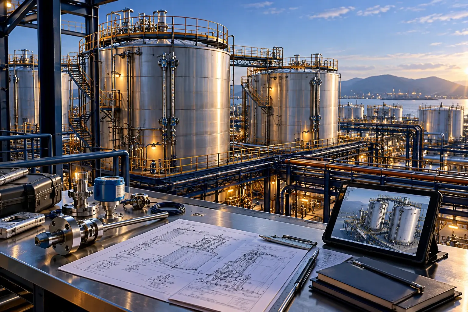 Conceptual visualization: Tank-measurement standards for future upgrades