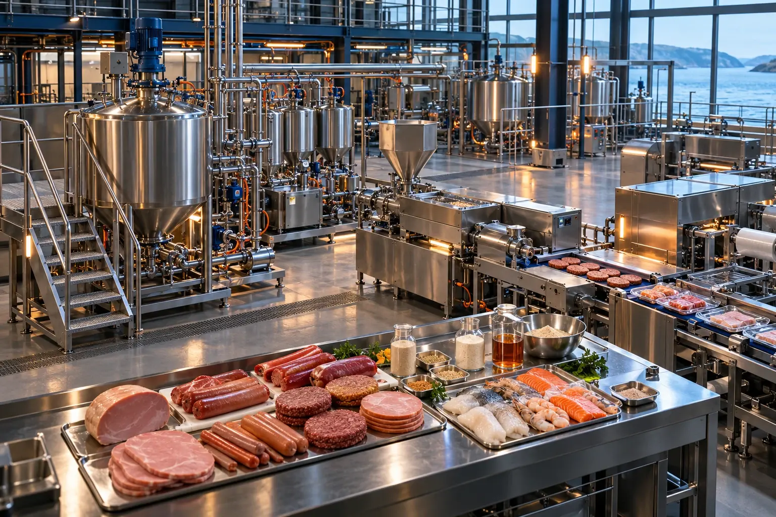 Conceptual visualization: Processed Meat and Seafood Soluble RBE Application Platform