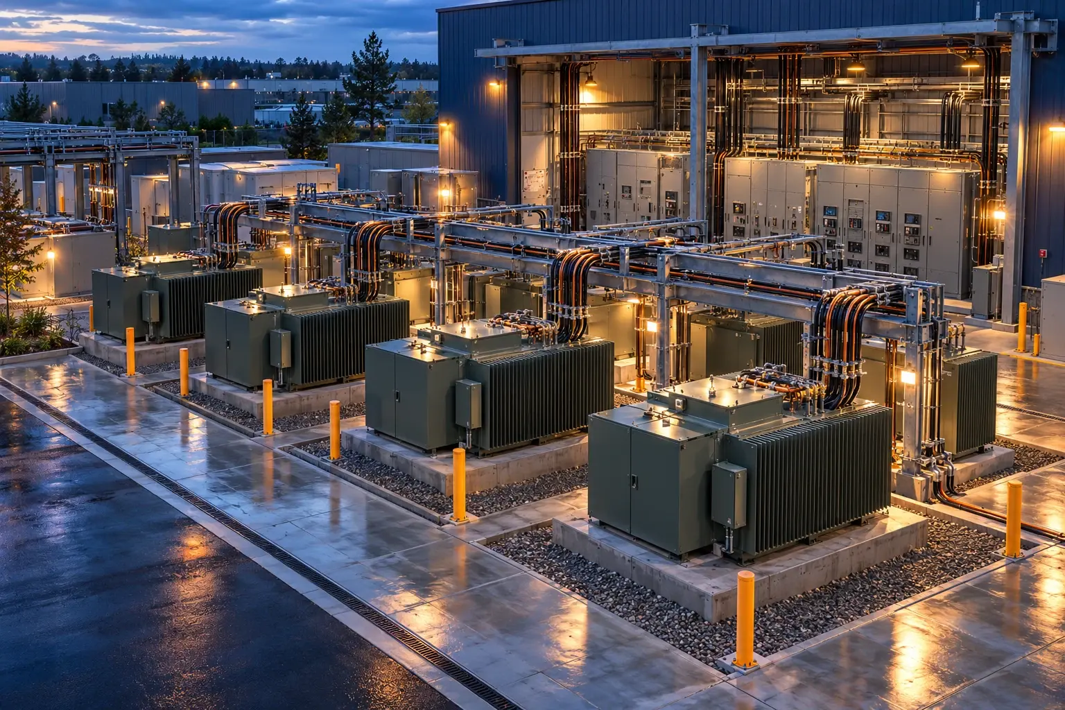 Conceptual engineering visualization: 480 V Electrical Service and Power-Quality Modernization