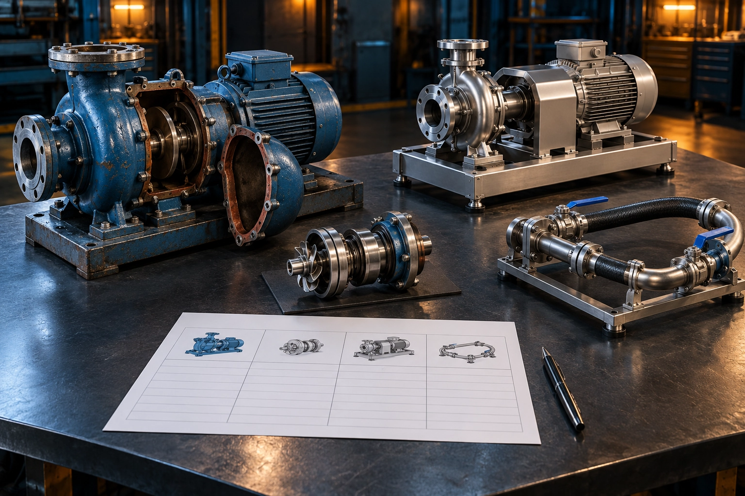 Conceptual engineering illustration: asset options