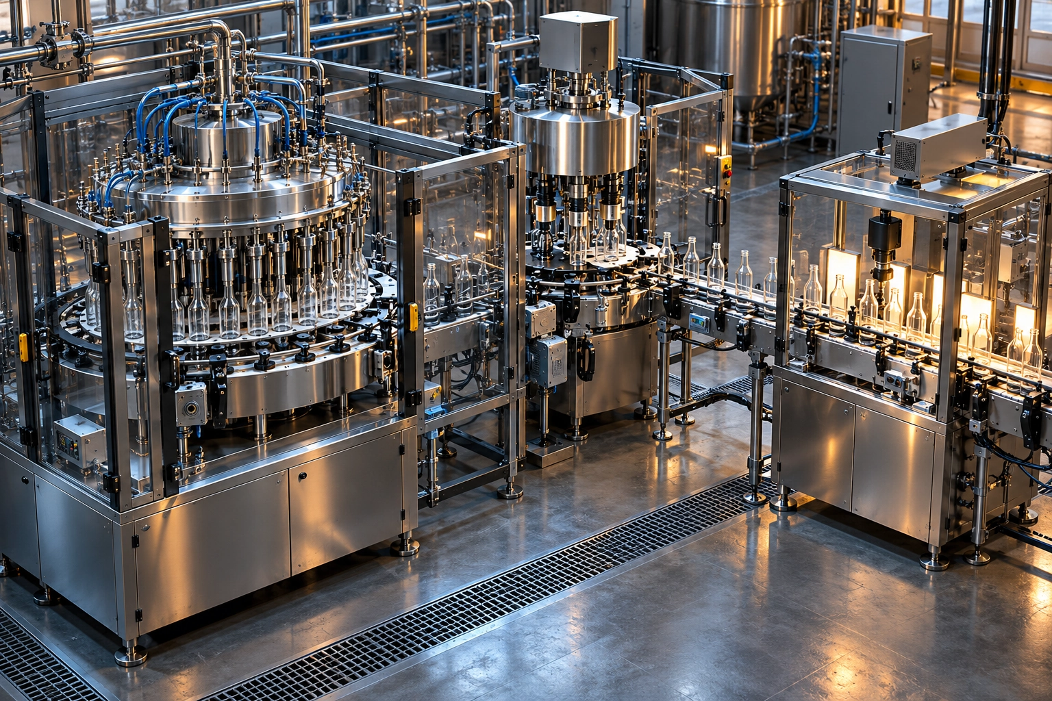 Conceptual engineering illustration: bottling integration