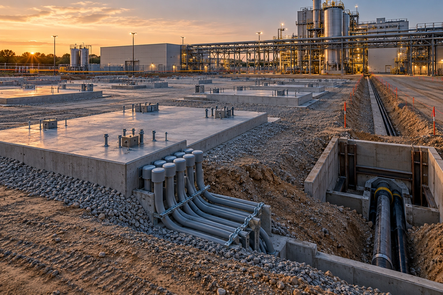 Conceptual engineering illustration: enabling civil works