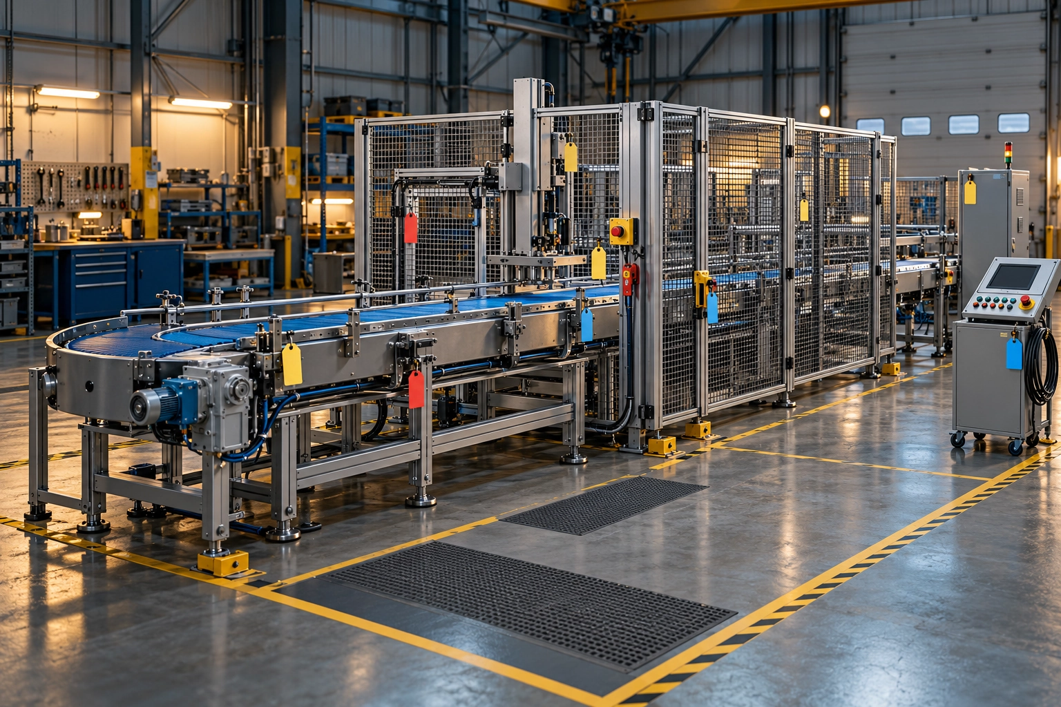 Conceptual engineering illustration: factory site acceptance