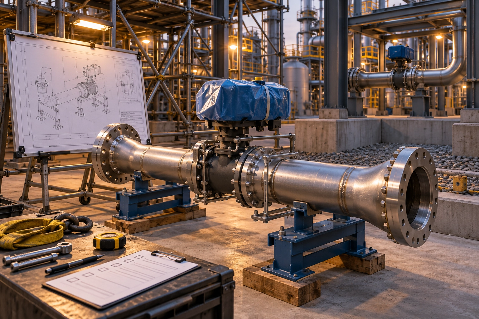 Conceptual engineering illustration: field work packages