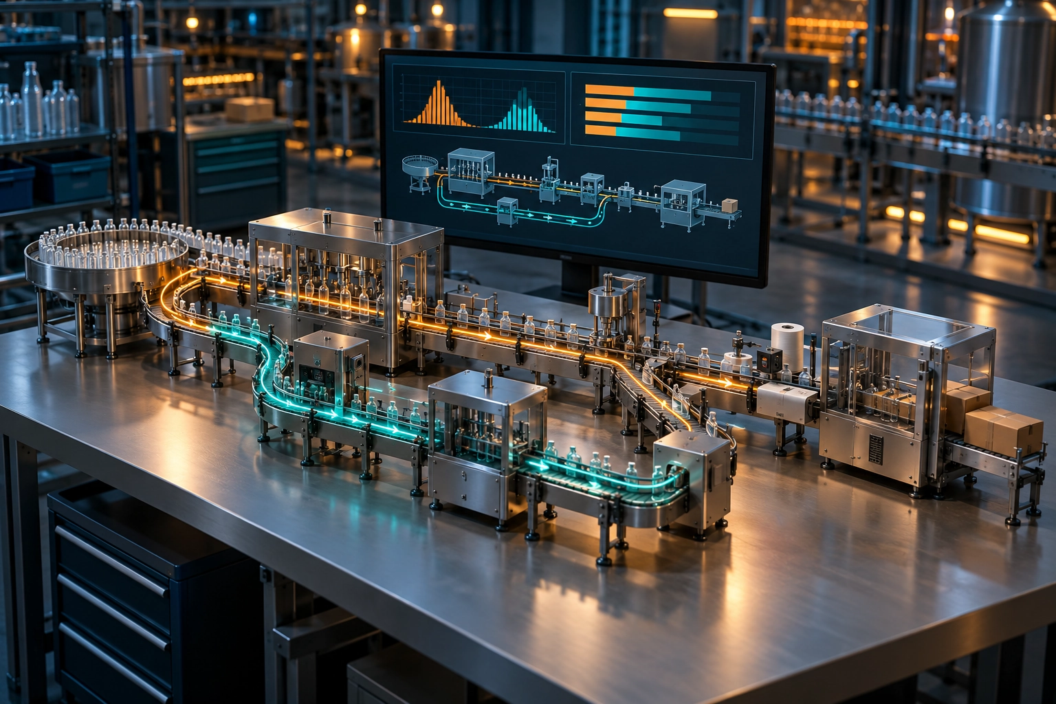 Conceptual engineering illustration: process optimization