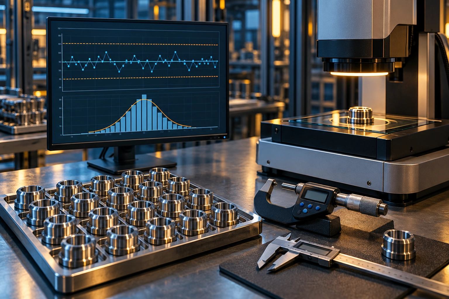 Conceptual engineering illustration: statistical process quality