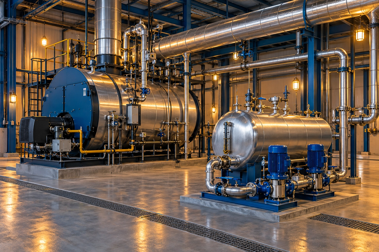 Conceptual engineering illustration: steam condensate