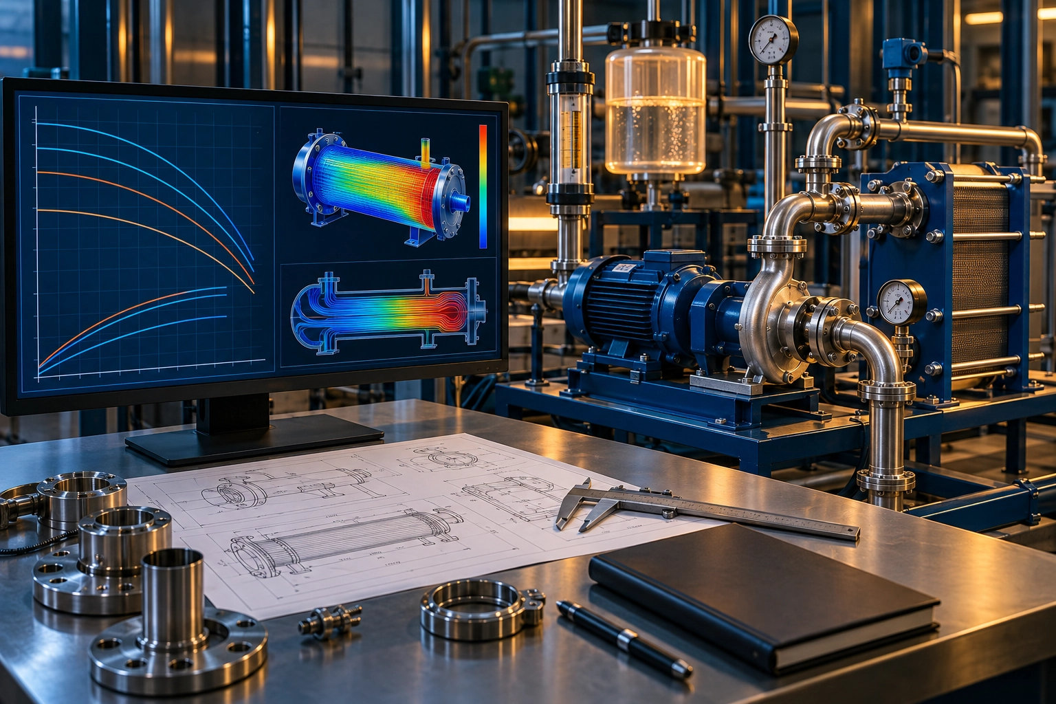 Conceptual engineering illustration: thermal hydraulic analysis