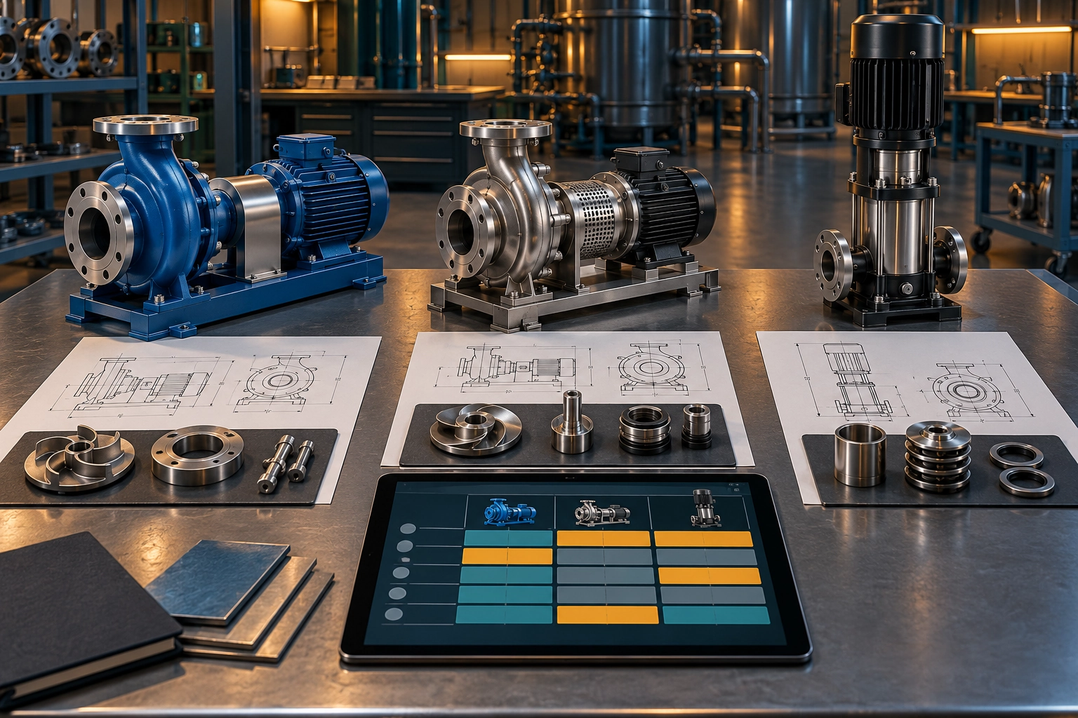 Conceptual engineering illustration: vendor bid comparison