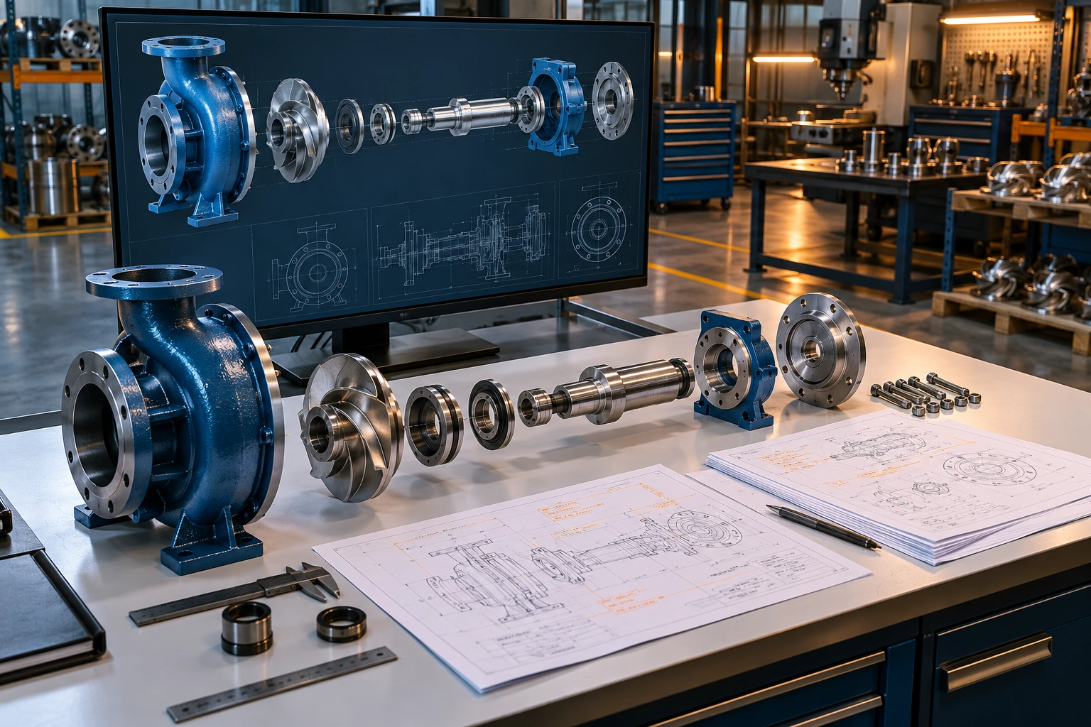 Conceptual engineering illustration: vendor submittal review