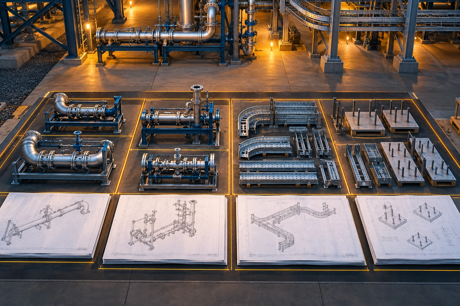 Conceptual engineering illustration: work package planning