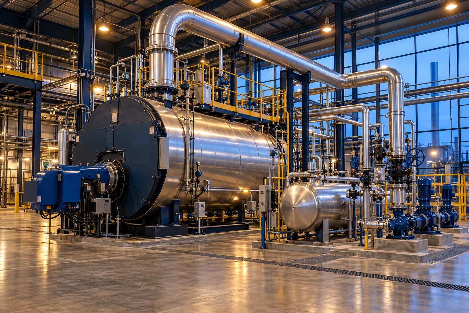 Conceptual engineering illustration: Steam and Boiler System Modernization · AI generated